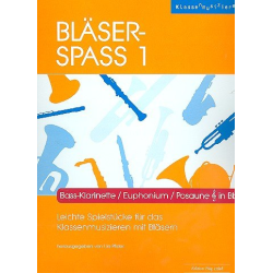         Bläser-Spass 1 - Bass-Klarinette / Posaune / Euphonium in Bb - Urs Pfister
    