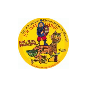 Aufkleber 'Max der Regenbogenritter'