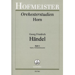         Händel-Studien für Horn, Heft 1 - Georg Friedrich Händel (George Frederic Handel) / Arr. Kurt Janetzky
    
