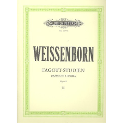         Fagott-Studien, Heft 2: für Fortgeschrittene op. 8 (Deutsch / Englisch)
Fagott-Studien, Heft 2: für Fortgeschrittene op - Julius Weissenborn
    