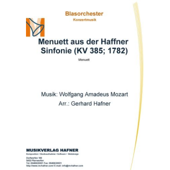 Menuett aus der Haffner Sinfonie (KV 385; 1782)