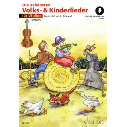         Die schönsten Volks- und Kinderlieder - 1-2 Violinen - Noten mit Online-Material - Traditional / Arr. Hans und Marianne Magolt
    