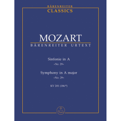        Sinfonie A-Dur Nr.29 KV201 : - Wolfgang Amadeus Mozart
    