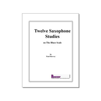 12 Saxophone Studies On the Blues Scale