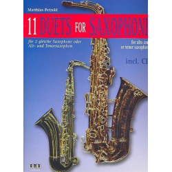         11 Duets (+CD) : für 2 gleiche Saxophone oder - Matthias Petzold
    