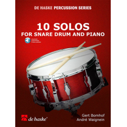        10 Solos for Snare Drum and Piano (+Online Audio) - Gert Bomhof / Arr. André Waignein
    
