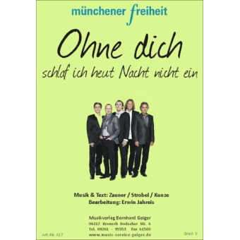 Ohne dich schlaf ich heut Nacht nicht ein (Münchner Freiheit)