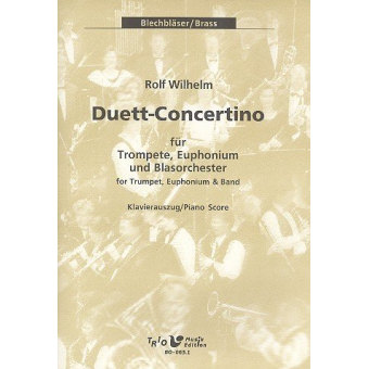Duett-Concertino f. Tp., Euph. u. Blasorch. - Klavierauszug