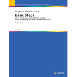         Basic Steps (Warm-up, Phrasierung und Stilistik für Bläser) - Partitur - Jiggs Whigham / Arr. Renold Quade
    