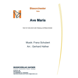         Ave Maria - Franz Schubert / Arr. Gerhard Hafner
    