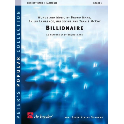         Billionaire - Bruno Mars / Arr. Peter Kleine Schaars
    