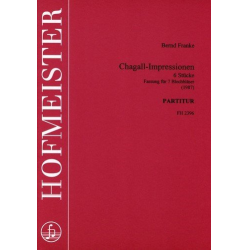         Chagall-Impressionen / Partitur - Bernd Franke
    