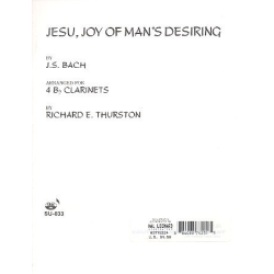         Jesu, Joy of Man's Desiring - Johann Sebastian Bach / Arr. Richard E. Thurston
    