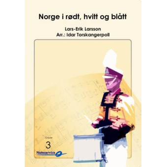 Norge i rødt, hvitt og blått