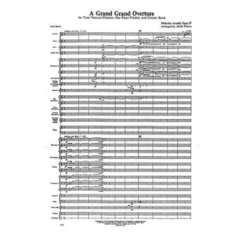 Grand, Grand Overture (Wind Band)- Score/Parts