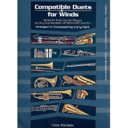         Compatible Duets For Winds - Clarinet in Bb, Trumpet in Bb, Euphonium TC in Bb,Tenor saxophone in Bb - Diverse / Arr. Larry Clark
    