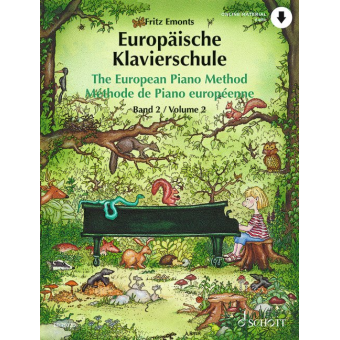Europäische Klavierschule Band 2 - Noten mit Online-Material