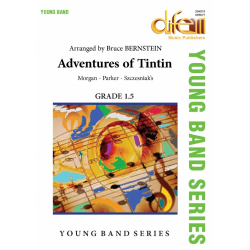         Adventures of Tintin - Theme, (young band - grade 1.5) - Ray Parker Jr. / Arr. Bruce Bernstein
    