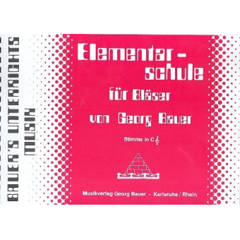 Elementarschule für Bläser - Stimme in C Violinschlüssel