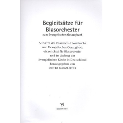         Begleitsätze für Blasorchester z. evang. Gesangbuch - Partitur - Dieter Kanzleiter
    