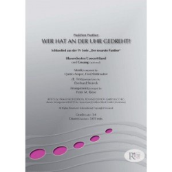         Wer hat an der Uhr gedreht - Fred Strittmatter & Quirin Amper jr. / Arr. Peter Riese
    
