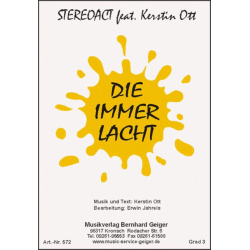         Die immer lacht - Stereoact feat. Kerstin Ott - Kerstin Ott / Arr. Erwin Jahreis
    