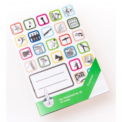         Notenhefte - DIN A 5 hoch 8 Systeme 16S.
    