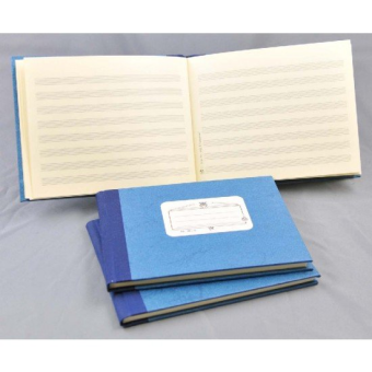 Notenschreibbuch handgeb. marsch quer 96