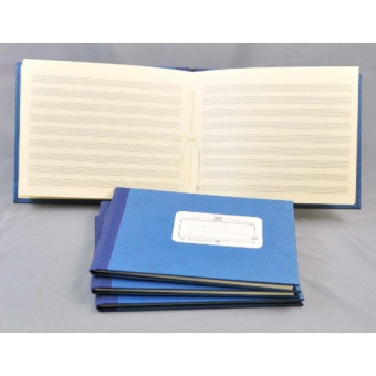 Notenschreibbuch handgeb. marsch quer 48