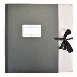         STAR Notenmappen mit Bänderverschluss 28 x 36,5 cm, 110a/5cm - Farbe: SCHWARZ
    