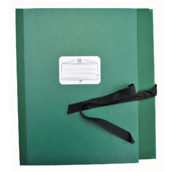 STAR Notenmappen mit Bänderverschluss 28 x 36,5 cm,verst Klap., 110b/8cm - Farbe: GRÜN