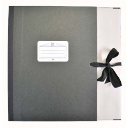         STAR Notenmappen mit Bänderverschluss Schlagermappe, mit Stirn-u. Seitenklappen mit 8 cm Rcken (Fllhhe) Farbe:schwarz
    