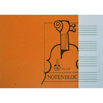 Notenblock - DIN A5 quer 4 Sys. 50 Blatt