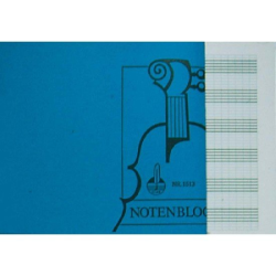         Notenblock - DIN A5 quer 6 Sys. m.Hilfsl
    