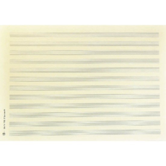 STAR Notenpapier - DIN A4 quer 12 Systeme