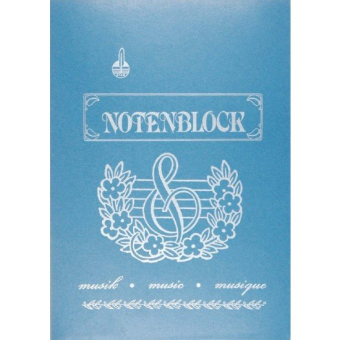 Notenblock 200 Seiten/ 12 Sys. 80 g/mý