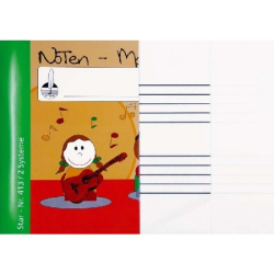         Notenmalbücher - DIN A4 quer 2 Systeme
    