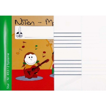 Notenmalbücher - DIN A4 quer 2 Systeme