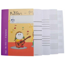         Notenmalbücher - DIN A4 quer 1-6 Systeme
    