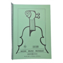         Notenhefte - DIN A4 hoch Spirale 96 S. R
    