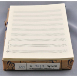         STAR Notenpapier - DIN A5 hoch 9 Systeme
    