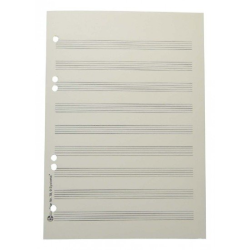         STAR Notenpapier - A5 hoch gelocht 9 Systeme
    