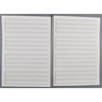 Notenhefte - DIN A 4 Spirale 4x4 Systeme