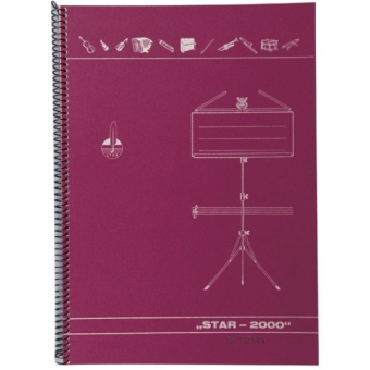 Notenhefte - DIN A 4 Spirale 14 Systeme