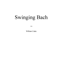         Swinging Bach - Johann Sebastian Bach / Arr. Uwe Krause-Lehnitz
    