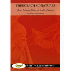        Three Bach Miniatures (Solo & Concert Band) - Johann Sebastian Bach / Arr. André Waignein
    