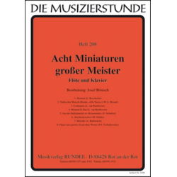         Acht Miniaturen großer Meister
    