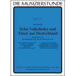         Zehn Volkslieder und Tänze aus Deutschland - Josef Bönisch
    
