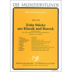         Zehn Stücke aus Klassik und Barock - Josef Bönisch
    