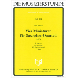         Vier Miniaturen für Saxophonquartett - Josef Bönisch
    
